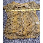 Equipment Femme Womens Yellow Snake Skin Print Blouse Sz S 100% Silk Lightweight Photo 5