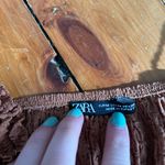 ZARA  Ruffled Textured Tie Front Tank Top in Brown - medium Photo 3