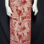 Rue 21  Red & Cream Patterned Wrap Maxi Skirt (M) Photo 0