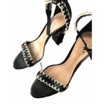 Schutz  Women’s Heeled Sandals/ Shoes White & Black Color Size 8.5 B Photo 9