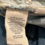 Caslon Denim Skirt with Frayed Hem high low mini Photo 6