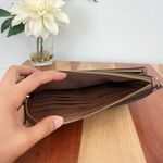 Coach NWT Double Zip Wallet In Signature Canvas With Star And Snowflake Print Photo 5