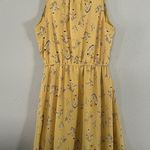 Maurice's 🦋  Yellow Floral Sleeveless Mini Dress Casual Spring Small Photo 3
