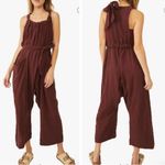 Free People  Henriette Jumpsuit Romper in Raisin‎ NWT Photo 3