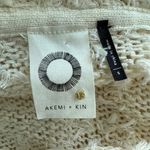 Anthropologie  Akemi + Kin Bernadette‎ Textured Knit Cardigan Cream Size Small Photo 4