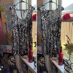 Venus animal print black and brown sleeveless romper Photo 6
