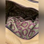 Oryany Womens Yellow & Tan Pebbled Leather Tote Shoulder Bag Multi Pockets Photo 5