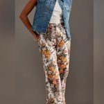 Wrangler NWT FREE PEOPLE X  Wonderer mid rise floral jeans Photo 1