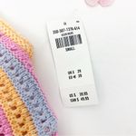 Hollister Crochet Stripe Halter Crop Top Boho Bohemian Festival Pink Multicolor Photo 12