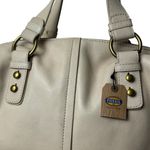Fossil NEW  Cori Satchel Shoulder Bag Ivory Leather Zipper Closure Capsule Luxury Photo 3