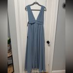 Lulus Heavenly Hues NWT size Small Light Blue Maxi Dress Chiffon Gown Photo 10