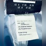 Akris  Magda Slim Fit Silk Cotton Stretch Powder Blue Jean Pants Size 4 Photo 9