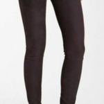 Helmut Lang Plum Embossed Leather Skinny Leggings Pants Purple Size 2 Photo 0