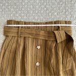 H&M New! High Waist Paper-bag Pinstriped Woven Skirt Size 4 Photo 5