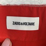 Zadig & Voltaire L Large Carmen Silk Camisole Top Lace Trim Detail Coral Women’s Photo 6