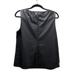 Calvin Klein  Pleated Faux Leather Sleeveless Top Black Women’s Size Medium Photo 10