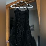 City Triangles Black Mini Dress with Sparkling Accents Photo 2