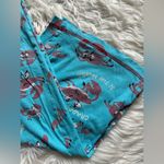 Lightweight cropped cotton pajama pants Blue Photo 1