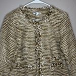 CAbi Phoebe metallic tweed blazer jacket women’s size medium Photo 2