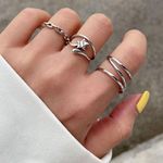 Sterling Silver unisex TRIPLE LAYERED ring Photo 1