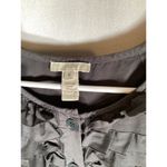 J Crew Ruffled Carly Dress Size 6 Gray Short Sleeved Layered Y2K Cottagecore Photo 2
