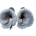 UGG ‎ Australia Gray Suede Leather Sheepskin Shearling Bow Back Boots US 7 EU 38 Photo 7