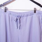 NEW Eileen Fisher The Slow Jogger Waffle Weave Cotton Pull On Jogger Pants Blue Photo 1