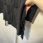 Moth x Anthropologie Anna Ribbed Side Tie Cardigan Black Size M Photo 3