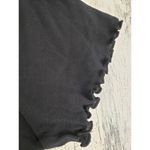 Arizona Jeans NWT  Co Black Ribbed Ruffle Crop Lace-Up Top Women's Size XXXL Photo 13