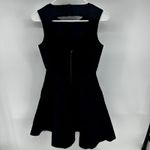 Reiss  Natalie Skater Dress Fit & Flare Floral Textured Jacquard Cutout Navy 4 Photo 6