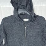 Artisan NY  Gray Full Zip Hoodie Sweater Ski‎ Style Size Small Pattern Hem & Cuff Photo 2