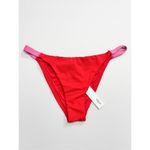 AQUA Bikini Bottom Swimwear Red Pink Beachwear Size Small NEW Photo 2