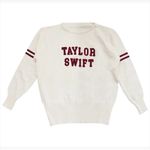 Taylor Swift  Knit Sweater Ivory Red Era Photo 0