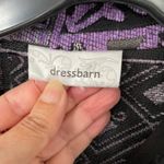 Dress Barn  Textured Jacket Woman Size 22/24 Purple Gray‎ Patchwork Zip Front Photo 3