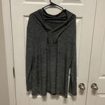 Gray 1/3 zip up‎ long sleeve tight light knit sweater women's size 2XL WS2 Photo 2