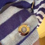 Loro Piana  Purpel Striped Linen Silk Blend Top Size 44 / 8 Photo 2