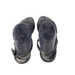 Loft Grey Snakeskin Print Strappy Sandals Summer Vacation Preppy Womens Size 7 Photo 3