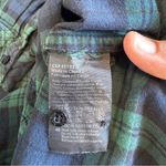 Scotch & Soda Maison  Green Plaid Grid Shirt Dress Leather Stars Patch Button S Photo 5