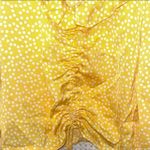 EXPRESS NWT  S Top Top Blouse Golden Yellow Cropped SEXY Photo 1