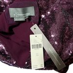 Anthropologie Lisabette Sequined Mini Dress, Plum/Prune, XS Photo 7