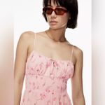 Wilfred Aritzia  Genoa Mini Dress Pink M Milkmaid Cottagecore Photo 2
