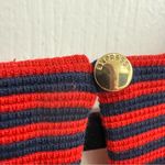 EXPRESS Red and Navy Striped A-Line Fit & Flare Skater Dress - Small Photo 4