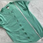 J.Crew  Green Cardigan Sweater with Classic Silhouette Cashmere Blend Photo 6