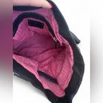 Juicy Couture Black Leather Tote RARE Vintage ๐ Y2K Photo 3