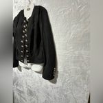CZ Collection by Cezelle black blazer with gold button detail size L NWT Size L Photo 3
