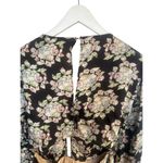 Boutique Floral Romper Open Back Large Black Photo 3