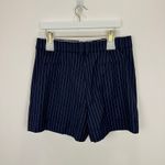 J.Crew  Collection High Rise Short Pinstripe Italian Wool Blend Navy US 12 NWT Photo 7