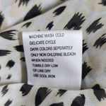 Forever Young Cream and Black Leopard Print Robe Size Medium Mini Leopard Robe Photo 6