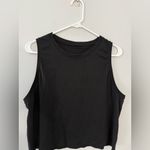 Lululemon  Workout Tank Top Breathable Cropped Tank Top Lightweight Black Size 6 Photo 1