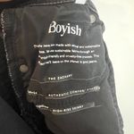 Boyish - The Zachary High Rise Skinny Touch of Evil Black Distressed Jeans Denim Photo 8